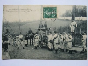 04I1 CPA . CARTE POSTALE - SURESNES - ROUTE STRATEGIQUE TELEGRAPHIE MILITAIRE - Picture 1 of 2