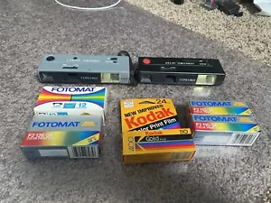 2 Concord 110 Cameras And Sealed 110 Film & 126 Film Kodak Fotomat Konica VX400 - Picture 1 of 5