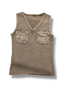 Camiseta sin mangas cargo Y2K para mujer talla S - Imagen 1 de 3