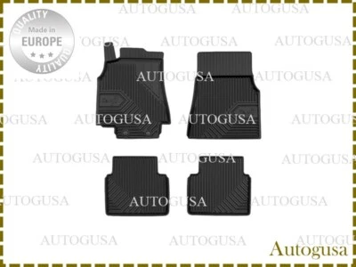 NEW LHD BLACK RUBBER FLOOR MATS LINERS FOR MERCEDES BENZ W245 2005-2011 B-CLASS - Image 1 of 4