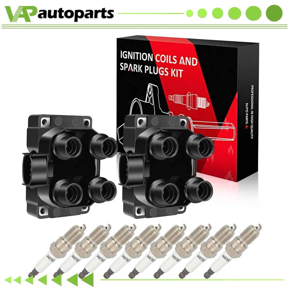 2 For 2003 Ford Escort L4 2.0L Ignition Coil & Spark Plug - Image 1 of 4