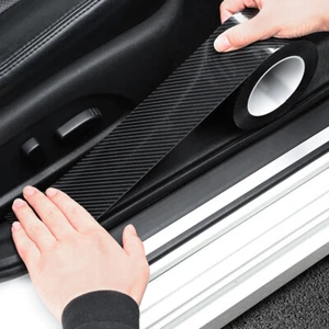 Car Accessories Car Door Sill Scuff Guard Strip Anti Scratch Sticker Cover Black - Picture 1 of 12