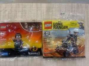 Lego New Disney Poly Bags Set Of 2 Incredibles2/lone Ranger - Picture 1 of 3
