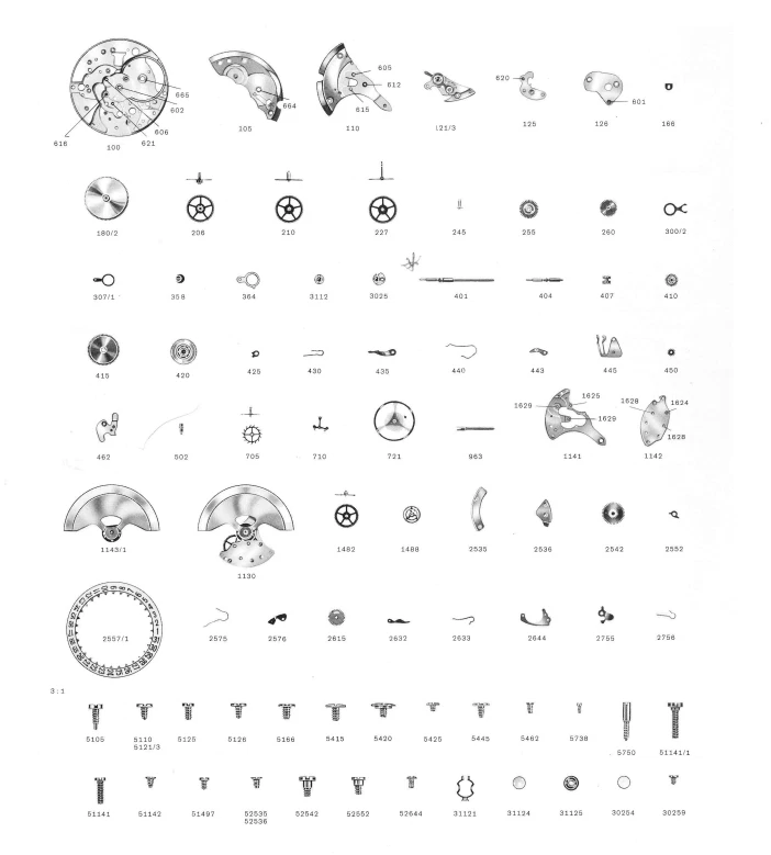 ZENITH CAL 2522 2532 2542 2552 2562 2572PC SPARE PARTS - Immagine 1 di 1