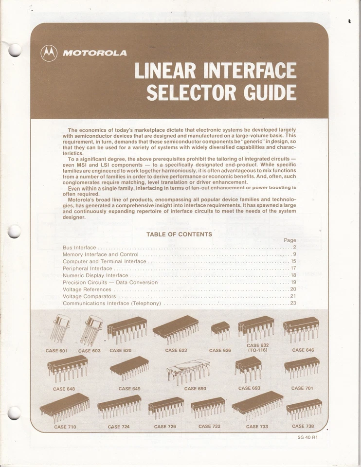 Motorola  Interface ICs Selector Guide 24 pages / t3 - Image 1 of 1