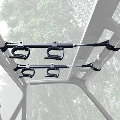 UTV Overhead Roof Gun Holder Bow Rifle Rack For Polaris RZR Can Am Pioneer Honda - Image 1 of 4