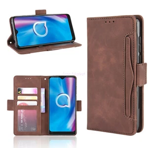 For Alcatel 1S /1V /3L /1SE (2020) Cover Stand Flip PU Leather Wallet Case - Picture 1 of 35