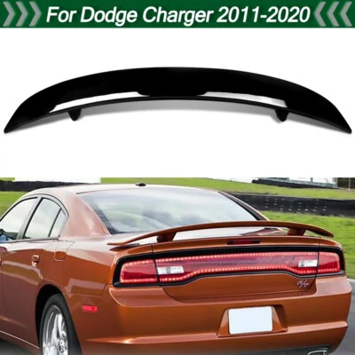 Para 2011-2020 Dodge Charger estilo de fábrica porta-malas spoiler asa brilho pintado de preto - Imagem 1 de 4