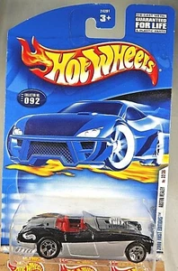 2000 Hot Wheels #92 First Editions 32/36 AUSTIN HEALEY Black/Silver w/Chrome 5Sp - Picture 1 of 7