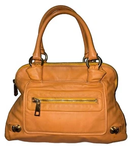 MARC JACOBS RESORT COLLECTION LEDER UMHÄNGETASCHE BEUTELTASCHE GELB MANGO - Bild 1 von 19