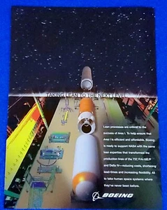 2008 BOEING ARES 1 WORKING W/NASA CREW LAUNCH VEHICLE ROCKET ORIGINAL PRINT AD - Picture 1 of 1