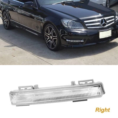 LED White Daytime Running Lights For Mercedes C E SLK W212 W204 R172 S204 C180 C200 C300 - Image 1 of 4