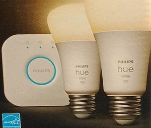 Philips - Hue White A19 Bluetooth 75W Smart LED Starter Kit - Picture 1 of 6