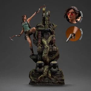 Preorder November 2025 Tomb Raider Statue Lara Croft Deluxe 36 cm Iron Studios - Picture 1 of 17