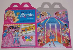 Barbie McDonald's 1991 vintage en el escenario caja de comida feliz - Imagen 1 de 2