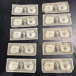 ** 1957 One Dollar Star Note Damaged Cull Star Bill -- Buying 1 Note - Picture 1 of 10