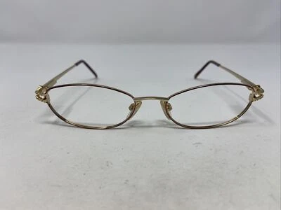 MARCO DE GAFAS JESSICA MCCLINTLOCK 161 AMATISTA 50-17-125 DORADO BORDE COMPLETO M302 Foto 1 de 4