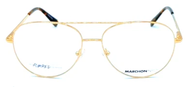 MARCHON - M8000 710 55/15/145 - OURO CLARO - NOVA Armação Autêntica de ÓCULOS - Imagem 1 de 2