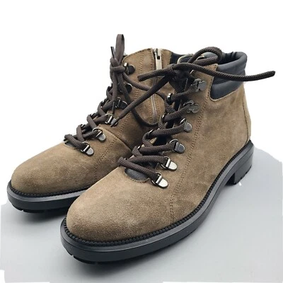 AQUATALIA женщин туристические боевые ботинки LIVIANA серо-коричневый водонепроницаемый замши sz 7,5 $495. - Изображение 1 из 4