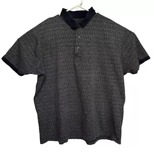 Croft & Barrow Polo Herren Gr. XXL pflegeleichtes Kurzarmhemd Piqué schwarz grau - Bild 1 von 4