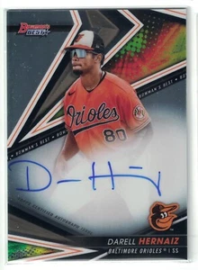 Bowman's Best 2022 - Darell Hernaiz Best of 2022 Prospect Auto #B22-DHE Orioles - Imagen 1 de 2