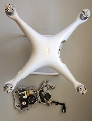 DJI Phantom 4 Standard - Crashed - For Parts - Drone and Camera Only - Image 1 of 4