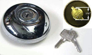 WHB Classic Car Chrome Plated Locking Petrol / Fuel Cap with Two Keys. AKF1439 - Picture 1 of 1