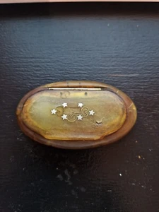 Horn & Silver star Inlay Snuff Box - Picture 1 of 2