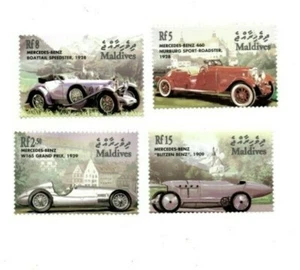 MODERN GEMS - Maldives - Mercedes Benz - Set Of 4 Stamps - MNH - Picture 1 of 1