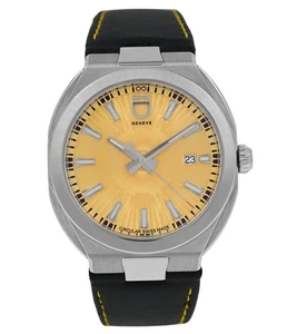 ID Geneve Circular S Limited Ed. 138/300 gelbes Zifferblatt Stahl 41 mm Herren Automatik - Bild 1 von 12
