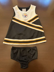 Pittsburgh Steelers Football Baby Kleinkind Cheerleader Kleid Pullover 2T mit Unterseite - Bild 1 von 3