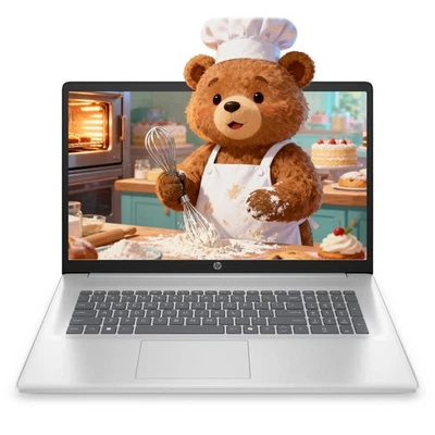 HP 17.3" FHD Laptop computer 2.7 GHz ~ 4.3 GHz AMD Ryzen 5-7430U 32GB RAM 512GB - Image 1 of 4