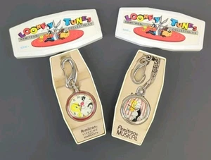 2 LOONEY TUNES SYLVESTER TWEETY BIRD ARMITRON POCKET WATCHES 1994 Musical  - Picture 1 of 9