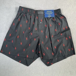 POLO RALPH LAUREN Boxer Mens S Black All Over Pony Geometric Classic Fit Cotton - Imagen 1 de 5