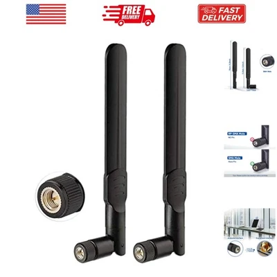 4G LTE 8dBi SMA Male Antenna 2-Pack Compatible with Spypoint Flex-S Dark Flex... - Image 1 of 4