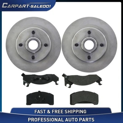 Kit de pastillas de freno rotores de disco delanteros de 10,08" para Ford Mustang 1982 3,3 L Foto 1 de 4