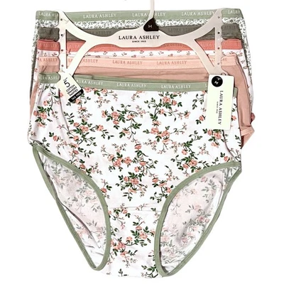 Bragas calzoncillos para mujer Laura Ashley 5 pares talla M rosa verde floral Foto 1 de 2