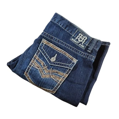 Vintage Request Embroidered Men’s Jeans Y2K Skater Men's Size 38x32 Straight Leg - Image 1 of 4