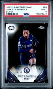 2023-24 Sapphire UWCl Ashley Lawrence Black PSA 9 Mint - Picture 1 of 2