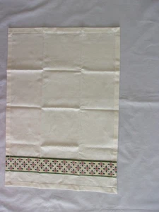 Hallmark Stechpalme rot gold bestickt Weihnachten Fingerspitze Handtuch Neu ohne Etikett - Bild 1 von 2