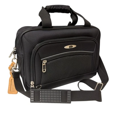 Bonita bolsa de viaje Skyway de hombro con cremallera negra de 15 pulgadas correa o asa Foto 1 de 4