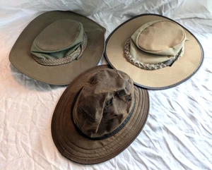 Lot of 3 Austrailian Outback Cowboy Sytle Hat Barmah Watership Trading Co M/L - Picture 1 of 10