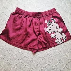 Snoopy rosa Mädchen Schlafshorts, Satin, Größe L - Bild 1 von 4