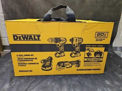 DeWalt 20v 4 Tool Combo Kit DCKSS431D2 - Image 1 of 4
