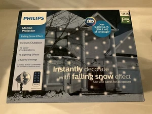 Philips LED Motion Projector Snowflake in Motion-Cool White Indoor/Outdoor - Picture 1 of 6