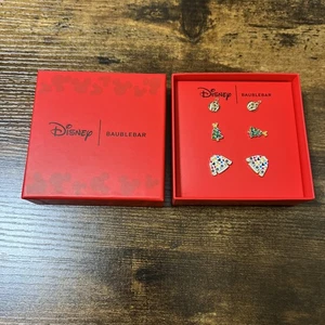 Disney x Baublebar Holiday Weihnachten Ohrringe 3er Set - NEU - Bild 1 von 4