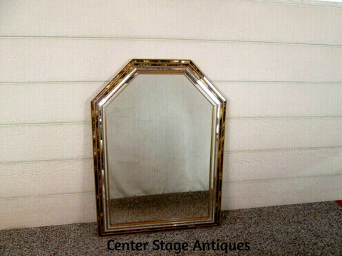 49608 Gold and Black Decorator Modern WINDSOR ART  Mirror Cover