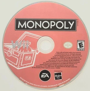 SCRATCH FREE Monopoly Wii Nintendo DISC ONLY *TESTED. Hasbro. Rated E. EA Games. - Picture 1 of 3