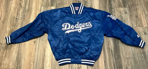 VTG NWOT'S Starter Diamond Collection Los Angeles Dodgers MLB Satin Jacket 2XL Cover