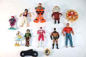 Vintage Lot 12 Toys Ace Action Hero Santa Wizard Oz Batman Power Ranger Figures - Picture 1 of 21